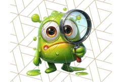Slime Monster Clipart, Colorful Goo Graphics Png Product Image 3