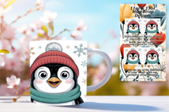 Fresh 15oz Mug Wrap Png Design , Cute Christmas Product Image 1