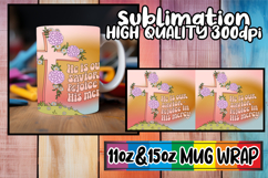 Simply stunning sublimation 11oz 15oz mug wrap, Cross Product Image 1