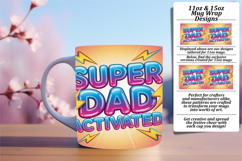 Unique 15oz Mug Wrap Png Artwork , Father's Day Product Image 1