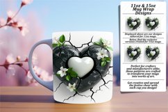 Love's Radiance: 3D Heart Mug Sublimation Product Image 1