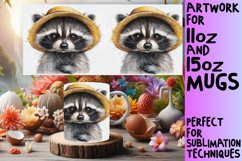 Springtime Watercolor Animals Mug Wrap - 11oz 15oz Product Image 1