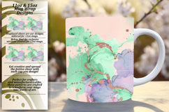 VIVID 15oz Mug Wrap PNG Template , Abstract Pattern Product Image 1