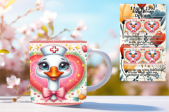Happy 15oz Mug Wrap Png Template , Goose Product Image 1