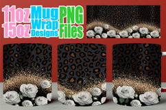 Gentle breezes 11oz 15oz mug wrap, Leopard Prints Product Image 1