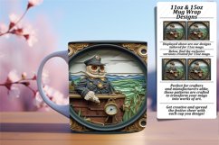 Playful Owls on Coffee Mug Art Product Image 1