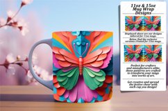 Fluttering Spring Beauties: Butterfly Mug Wrap Product Image 1