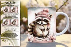 Trendy 11oz Mug Wrap Png Artwork , Animals Product Image 1