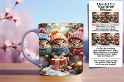 Happy 15oz Mug Wrap Png Template , Cute Xmas Product Image 1