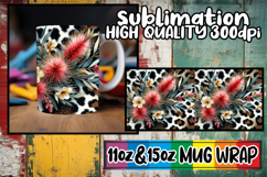 Heartwarming days sublimation print wrap, Leopard Prints Product Image 1