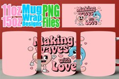 Happy dreams 11oz 15oz sublimation wrap, Valentines Product Image 1