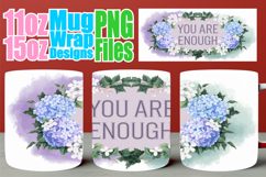 Luminous vibes sublimation mug wrap, Quote Product Image 1