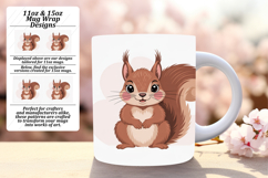 Stunning 11oz Mug Wrap Png Artwork , Valenines Animals Product Image 1