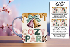 Artful 11oz Mug Wrap Png Artwork , Holiday Product Image 1
