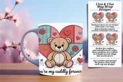 Flawless 11oz Mug Wrap Png Artwork , Valentines Day Product Image 1