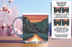 Joyful 15oz Mug Wrap Png Artwork , Adventure Product Image 1