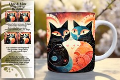 Kitty-Crafted Valentines: Mug Wrap Sublimation Designs Product Image 1