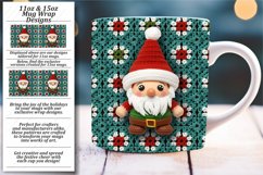 Embroidered Yuletide Crochet: Mug Wrap 3D Effect Product Image 1