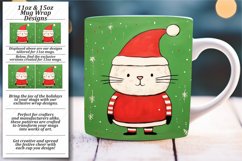 Santa-Themed Mug Wrap: 11oz &amp; 15oz Product Image 1