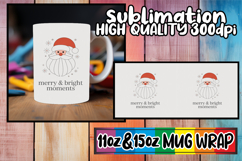 Uplifting moments 11oz 15oz sublimation wrap, Funny Santa Product Image 1