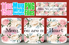 Blissful moments 11oz 15oz sublimation wrap, Mother's Day Product Image 1