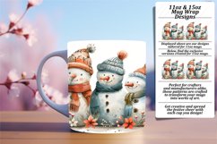 Winter Holiday Gingerbread Mug Wrap 11oz/15oz Sublimation Product Image 1