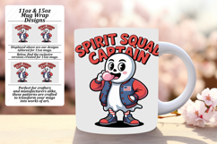 Radiant 15oz Mug Wrap Png Design , Funny Ghost Product Image 1