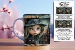 3D Halloween Mug Wrap 11oz/15oz Spooky Autumn Art Product Image 1