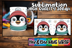 Happy adventures 11oz 15oz sublimation wrap, Cute Christmas Product Image 1