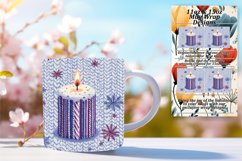 Charming 15oz Mug Wrap Png Artwork , Holiday Product Image 1