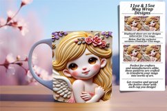 Lovely 15oz Mug Wrap Png Artwork , 3D Cupid Product Image 1