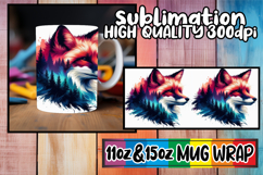 Serene thoughts 11oz 15oz sublimation wrap, Animals Art Product Image 1