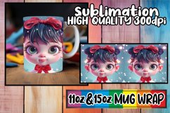 Holiday 3D Christmas Mug Wrap 11oz 15oz PNG Product Image 1