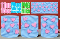 Love in Stitch 3D Heart Crochet Mug Wrap Product Image 1
