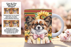 Stunning 11oz Mug Wrap Png Artwork , Cute Dog Product Image 1