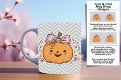 Autumn Leaves and Pumpkin Mug Wrap 11oz 15oz Product Image 1