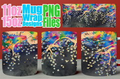 Blissful evenings 11oz 15oz sublimation wrap, Spring Tree Product Image 1