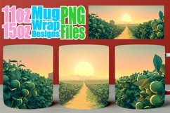 Spring Landscape Sublimation Mug Wrap - 11oz &amp; 15oz Product Image 1