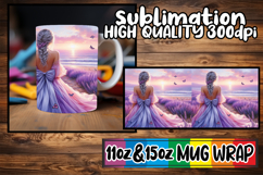 Blissful mornings 11oz 15oz sublimation wrap, Women Product Image 1