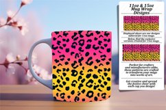 Chic Leopard Print Mug Wrap - Gradient 11oz 15oz Product Image 1
