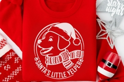 Santa’s Little Yelper Svg, Funny Dog Lover Christmas Svg. Product Image 4