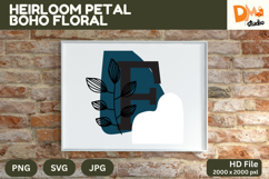 Heirloom Petal Boho Floral Monogram Product Image 1
