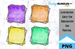 Square Bright Watercolor Sublimation Background Product Image 1