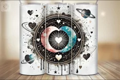 Celestial Love Tumbler Sublimation, 20 oz Tumbler Wrap Product Image 4