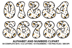 Graduation Alphabet png clipart, graduation letters doodle Product Image 5
