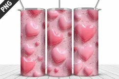 Valentines Love Skinny Tumbler PNG Wrap| Valentines Tumbler Product Image 4