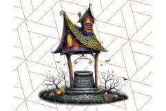 Halloween Buildings Clipart PNG, Haunted Houses Art Product Image 3