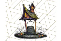 Halloween Buildings Clipart PNG, Haunted Houses Art Product Image 3