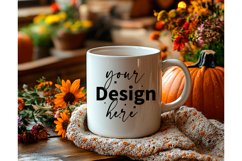Thanksgiving 11oz white blank Coffee Mug Mockup Product Image 1
