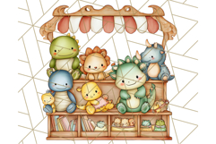 Cute Cartoon Dinosaur Clipart PNG, Prehistoric Animals PNG Product Image 3